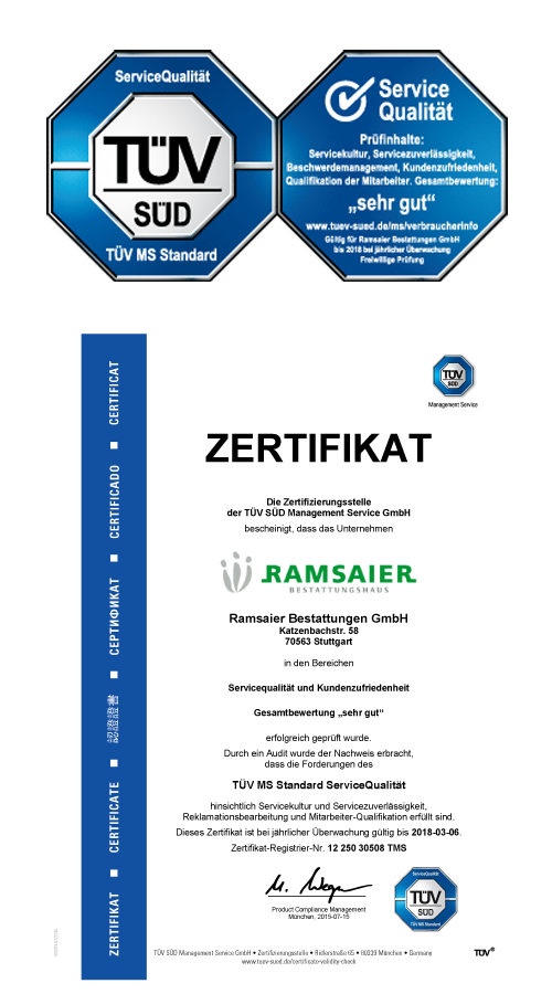 TÜV Süd Siegel ServiceQualität